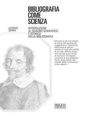 cover image of Bibliografia come scienza